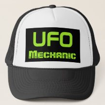 Lustige UFO-Alien-Männer-Mechaniker-Mütze Geschenk