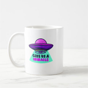 Lustige UFO-Wunder-Illustration Spielerei Kunst Sc Kaffeetasse