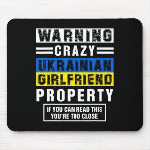 Lustige ukrainische Freundin Zitate Sprüche Freund Mousepad