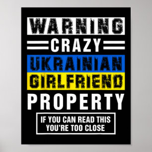 Lustige ukrainische Freundin Zitate Sprüche Freund Poster