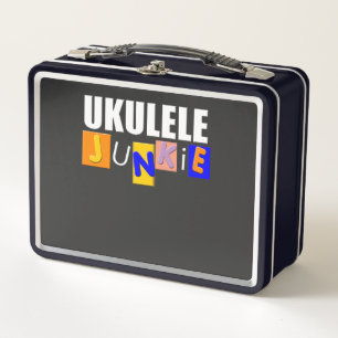 Lustige Ukulele Metall Brotdose