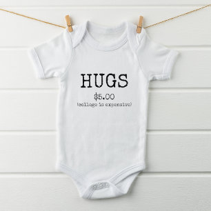 Lustige Umarmungen Baby Strampler