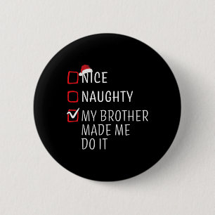 Lustige unanständige schöne Weihnachts-Familien-Py Button