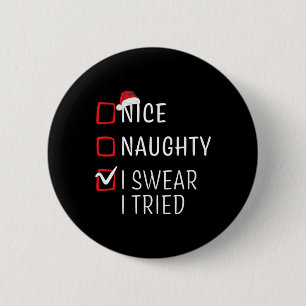 Lustige unanständige schöne Weihnachts-Familien-Py Button