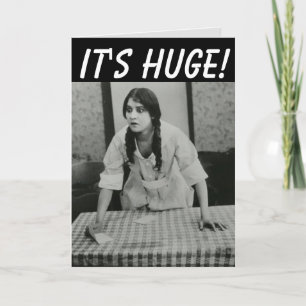 LUSTIGE UNARTIGE FRAU GEBURTSTAG RIESEN KARTE