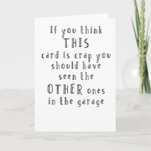 lustige und einfache Geburtskarte Karte