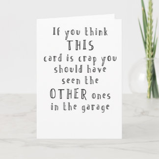 lustige und einfache Geburtskarte Karte