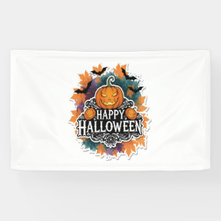 Lustige und gruselige Halloween-Zitate Glücklich Banner