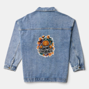 Lustige und Gruselige Halloween-Zitate Glücklich Jeansjacke