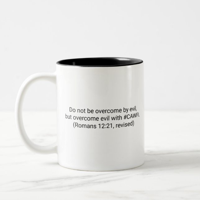 Lustige und inspirierende Kaffeetasse (Links)