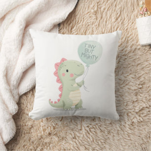 Lustige und motivierende Dino-Grafik Kissen