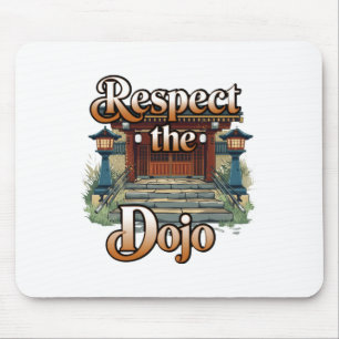 Lustige und mutige Karate-Liebhaber-Grafik T-Shirt Mousepad
