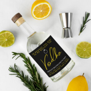 Lustige und schicke Junggesellinnenabschied-Spirit Alkoholflaschenetikett