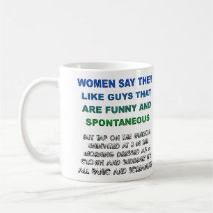 Lustige und spontane Typen Gruseliger Becher Tasse