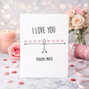Lustige und süße Valentinstag-Grußkarte Feiertagskarte