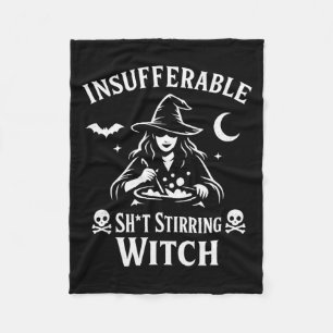 Lustige unerträgliche rührende Hexe Halloween goth Fleecedecke