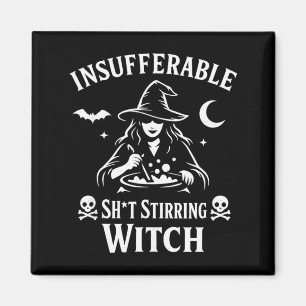 Lustige unerträgliche rührende Hexe Halloween goth Magnet