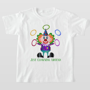 lustige unisex Kinder Clown fügen Text T-Shirt