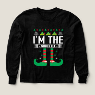 Lustige Unisex-kurze-Elfen-Wort-Kunst-Weihnachten