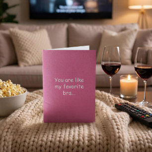 Lustige unterstützende Liebes Valentinstagskarte Karte