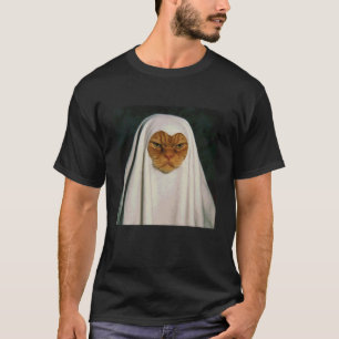 Lustige unzufriedene Katzen-Geister-Halloween T-Shirt
