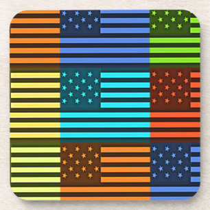 Lustige USA-Flagge Untersetzer