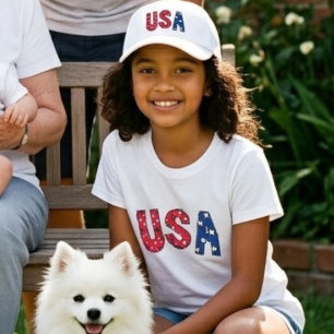 Lustige USA-Geburtstagsfeier Rot Weiß und Blau  T-Shirt