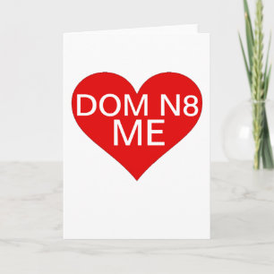 Lustige Valentine dom n8 ich Liebe bestselling Feiertagskarte