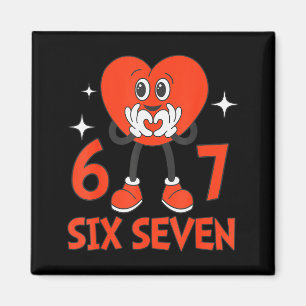 Lustige Valentins Sechs Sieben Herzen 6 7 Meme Jun Magnet