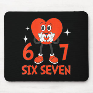 Lustige Valentins Sechs Sieben Herzen 6 7 Meme Jun Mousepad
