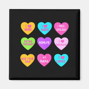 Lustige Valentinsgesprächsherzen für Mama für Frau Magnet