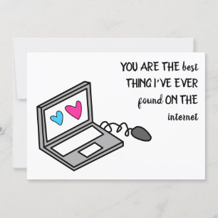 Lustige Valentinsherzen Computer Ankündigung