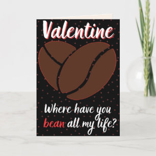 Lustige Valentinskarte für Kaffeeliebhaber Karte