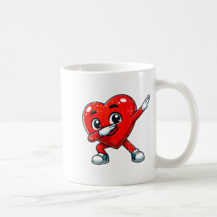 Lustige Valentinstag Dabbing Herzliebhaber Männer Kaffeetasse