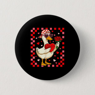 Lustige Valentinstag Ente Herz Valentinstag Cud Ki Button