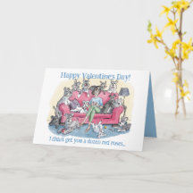 Lustige Valentinstag-Grußkarte für Hunde