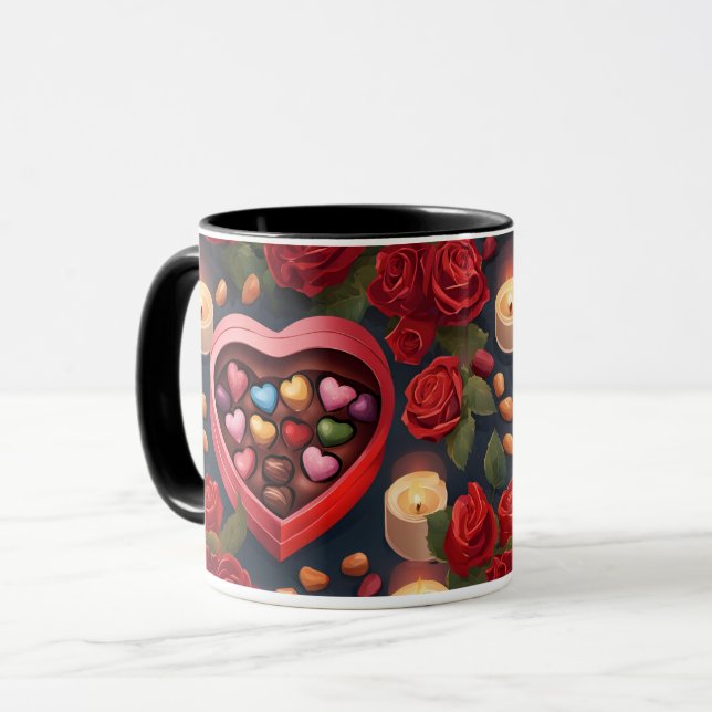 lustige Valentinstag-Tasse Tasse (Vorderseite Links)