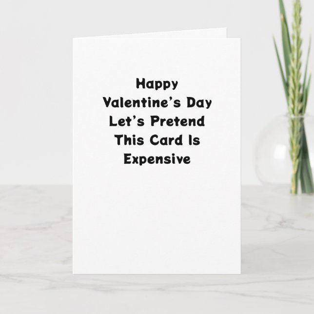 Lustige Valentinstagskarte  Karte (Vorderseite)