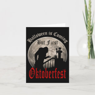 Lustige Vampir-Bierliebhaber Graf Dracula Männer  Karte