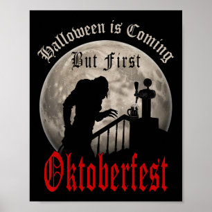 Lustige Vampir-Bierliebhaber Graf Dracula Männer Poster