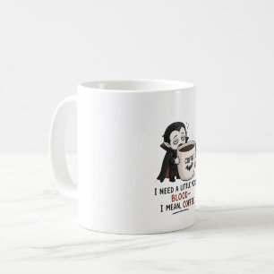 Lustige Vampir-Kaffee-Halloween-Illustration Kaffeetasse