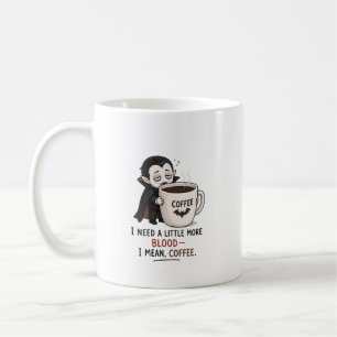 Lustige Vampir-Kaffee-Halloween-Illustration Kaffeetasse