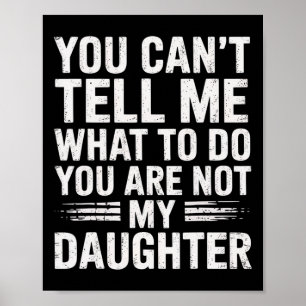 Lustige Vater Daddy-Geschenke Männer Von Tochter V Poster