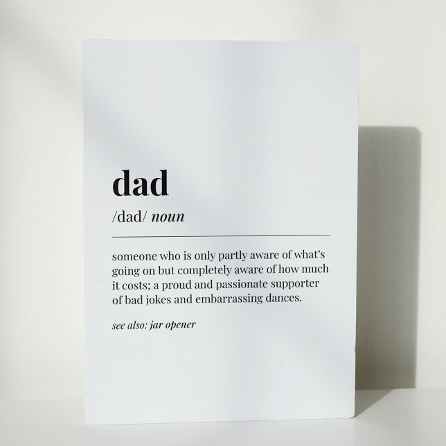 Lustige Vater-Definition Karte (Von Creator hochgeladen)