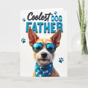 Lustige Vater-Hunde-Porträtkarte Karte