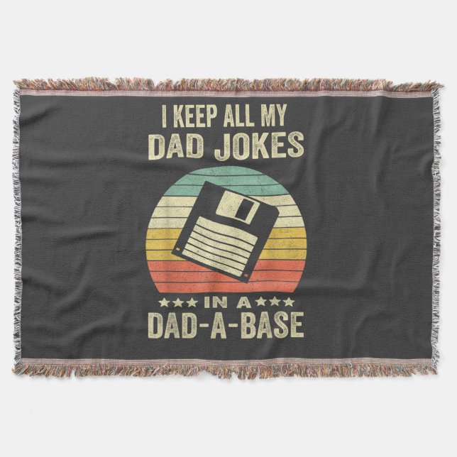 Lustige Väter-Witze für Männer in dad-a-Base Decke (Vorderseite)