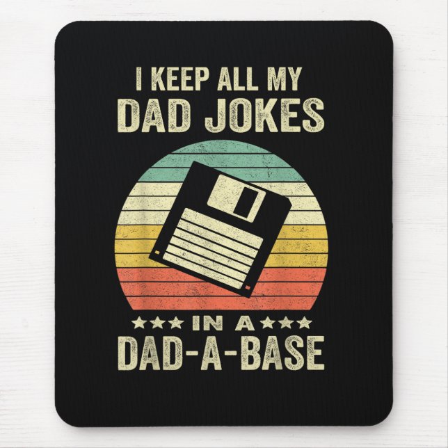 Lustige Väter-Witze für Männer in dad-a-Base Mousepad (Vorne)