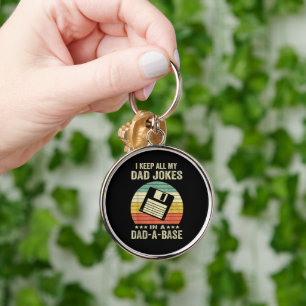 Lustige Väter-Witze für Männer in dad-a-Base Schlüsselanhänger