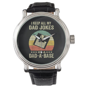 Lustige Väter-Witze in Papa-Basis Armbanduhr