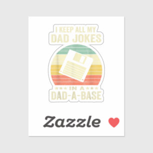 Lustige Väter-Witze in Papa-Basis Aufkleber